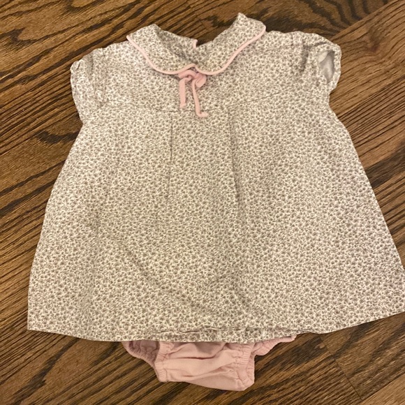 bella bliss One Pieces Bella Bliss Light Pink Floral Bloomer Set